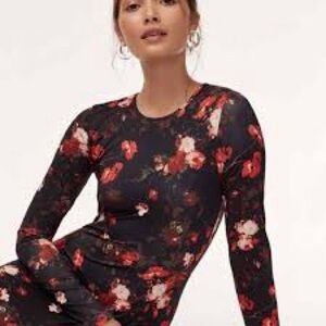 Wilfred Black Fleure Bodycon Dress